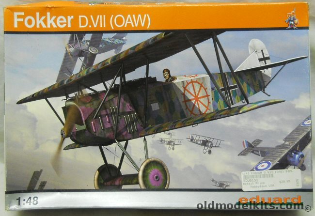 Eduard 1/48 Fokker D-VII (OAW) - (D.VII), 8131 plastic model kit